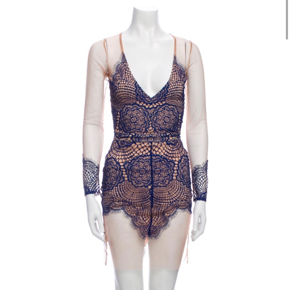 Printed mini dress with tags